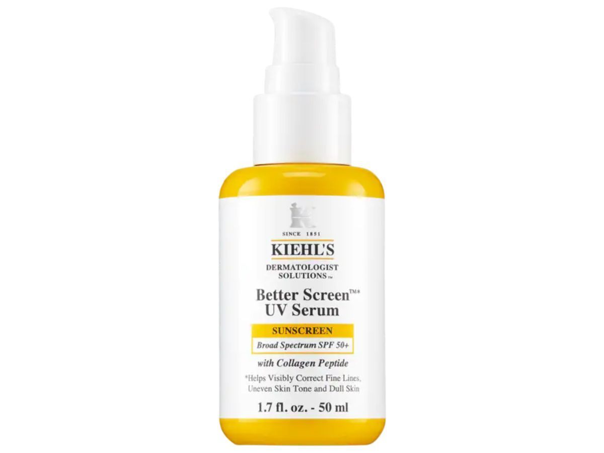 Kiehl&#039;s Since 1851 Better Screen&trade; UV Serum SPF 50+ Facial Sunscreen with Collagen Peptide (Image via Sephora)