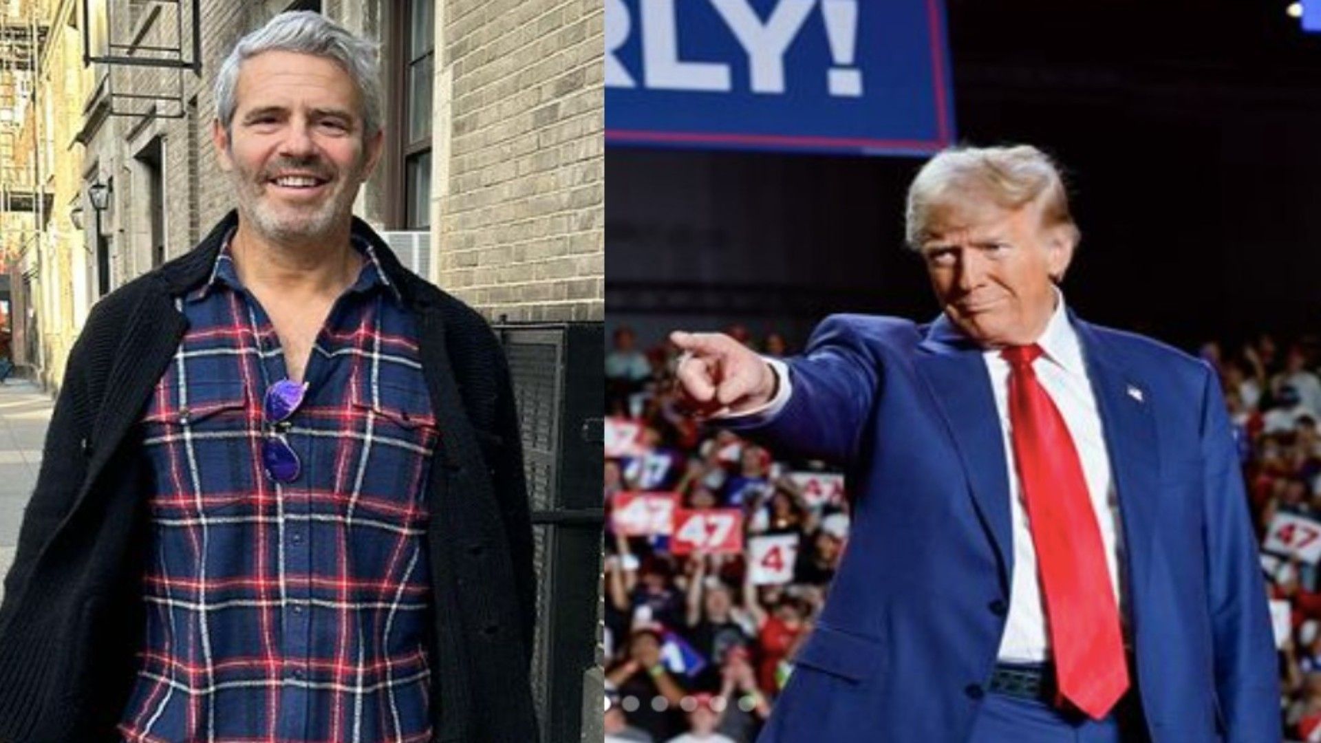 Andy Cohen and Donald Trump (Image via Instagram)