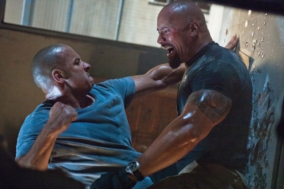 Vin Diesel and Dwayne Johnson