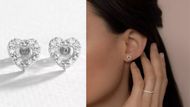 Pure Brilliance Sterling Silver Diamond Earrings (Image via Argos)
