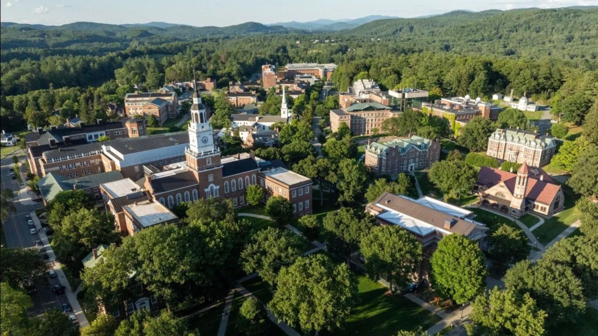 Dartmouth Campus (aerial shot) (Image via Dartmouth.edu)