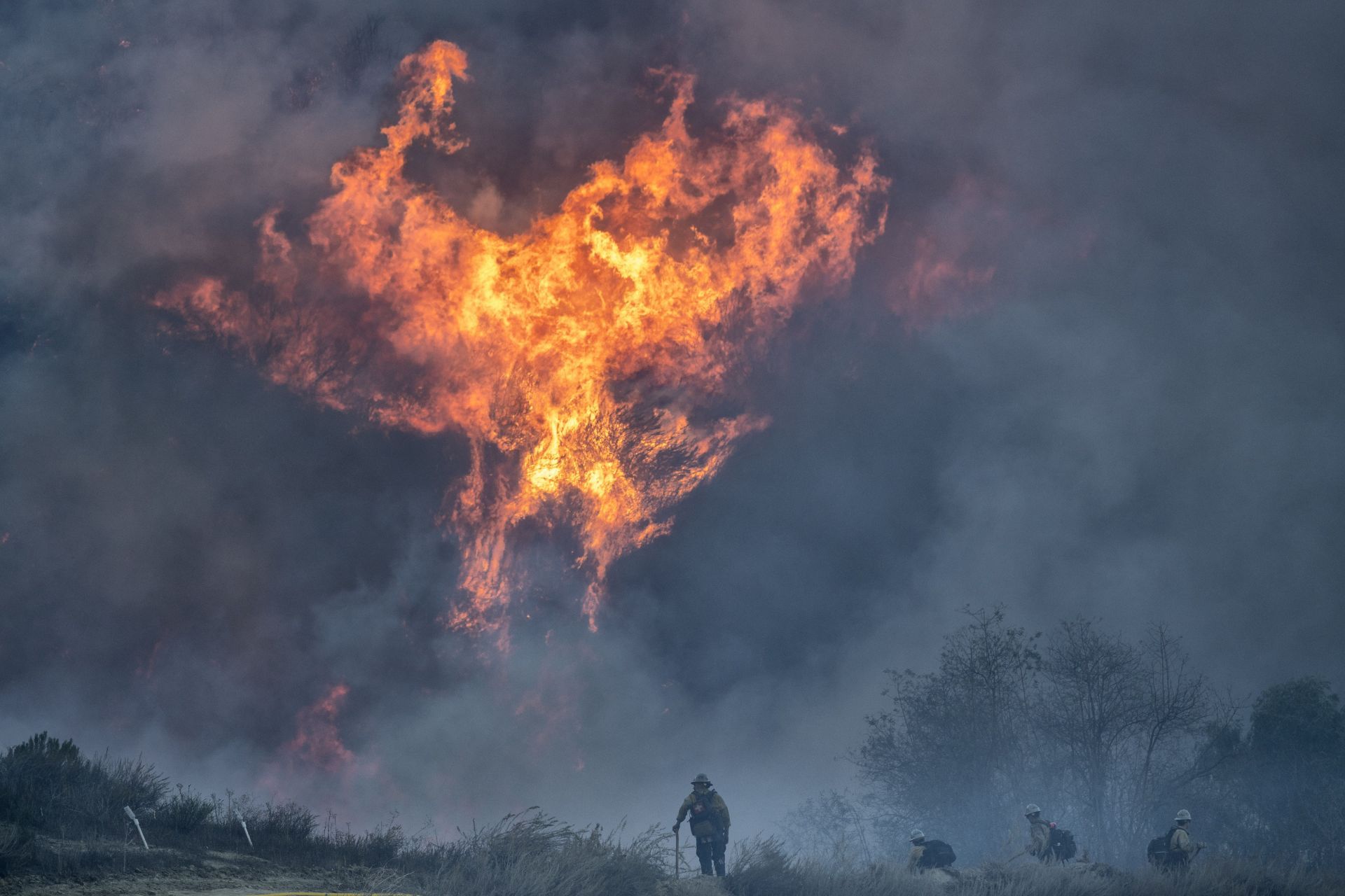 The Mountain Fire burns in Ventura County, CA - Source: Getty