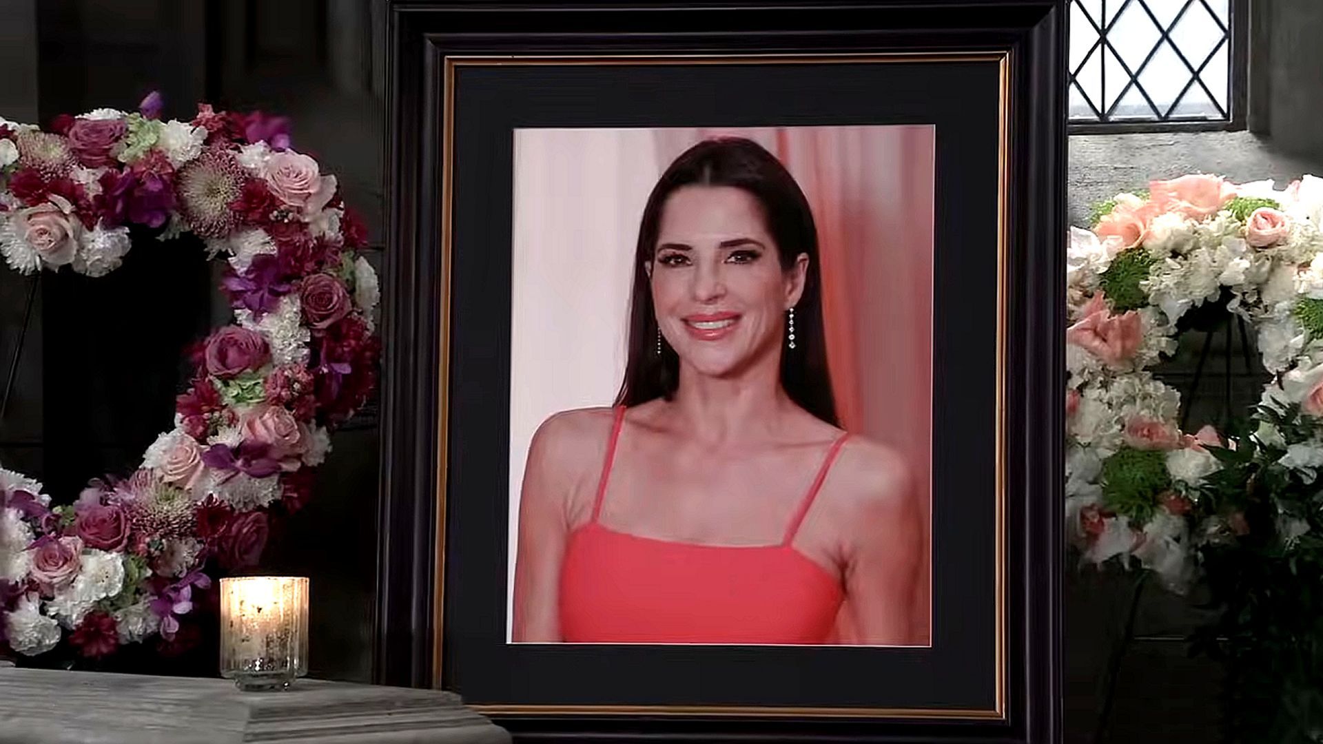 A funeral picture of General Hospital&#039;s Sam. / Image Source: ABC/YouTube