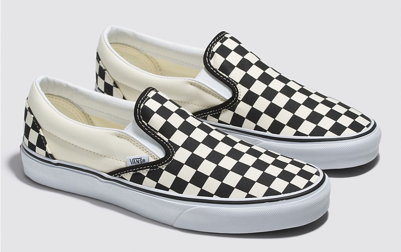 Classic Slip-On Wide Checkerboard Shoe (Image via Vans)