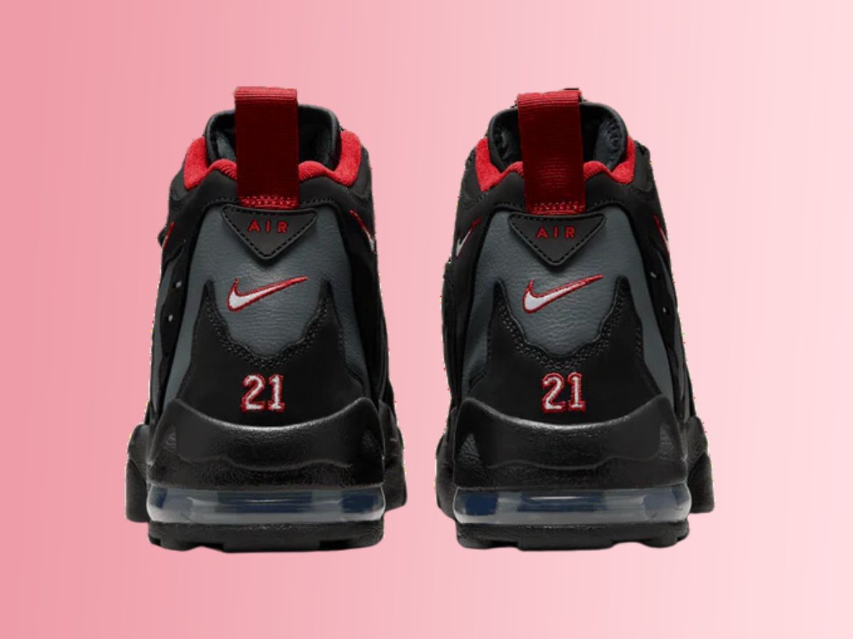 Heels of the Air DT Max &lsquo;96 &ldquo;Falcons&rdquo; (Image via Nike)