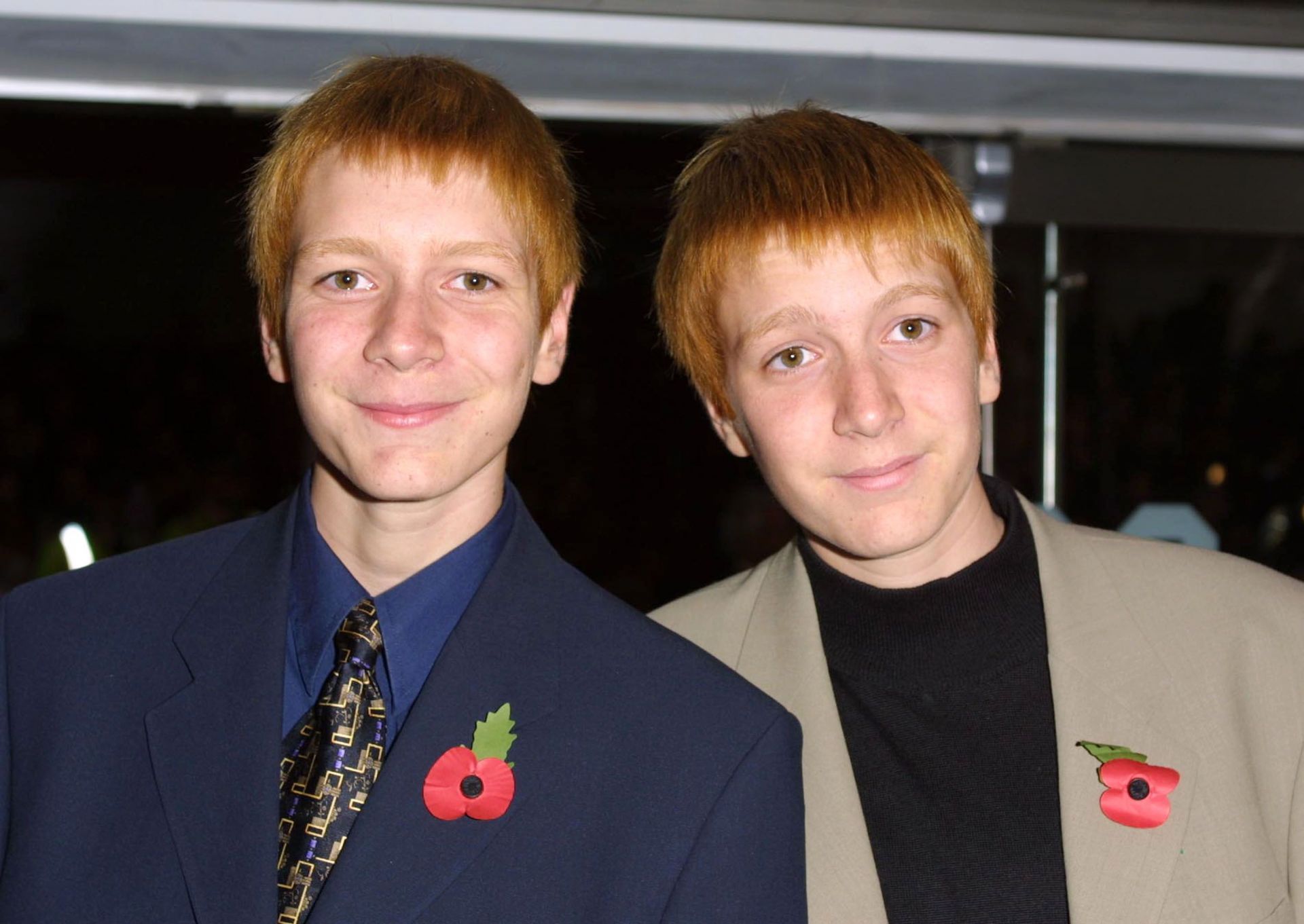 Fred and George Weasley portrayed by James and Oliver Phelps - Source: Getty