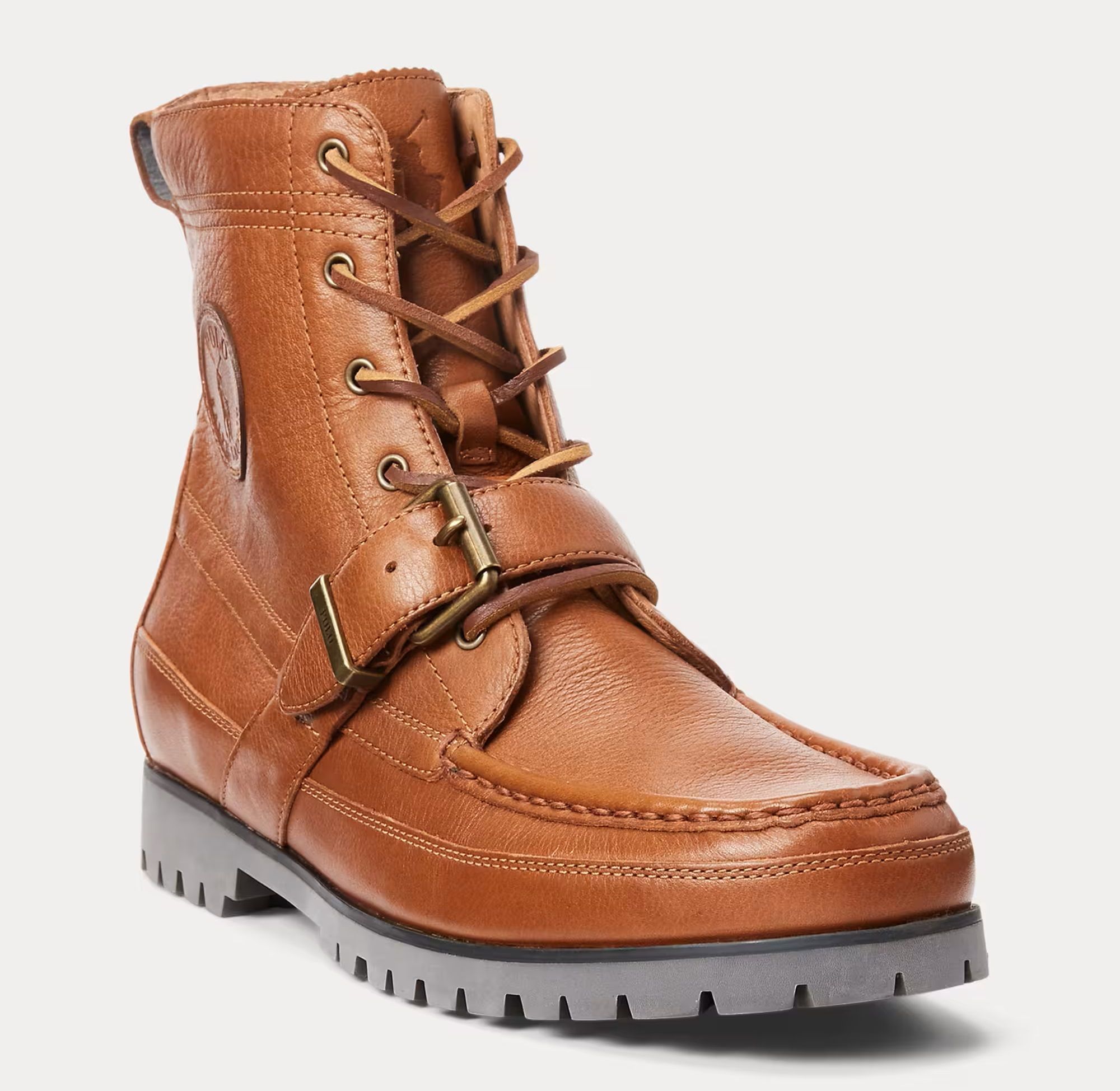 Save $79.20 on leather boots (Image via Ralph Lauren)