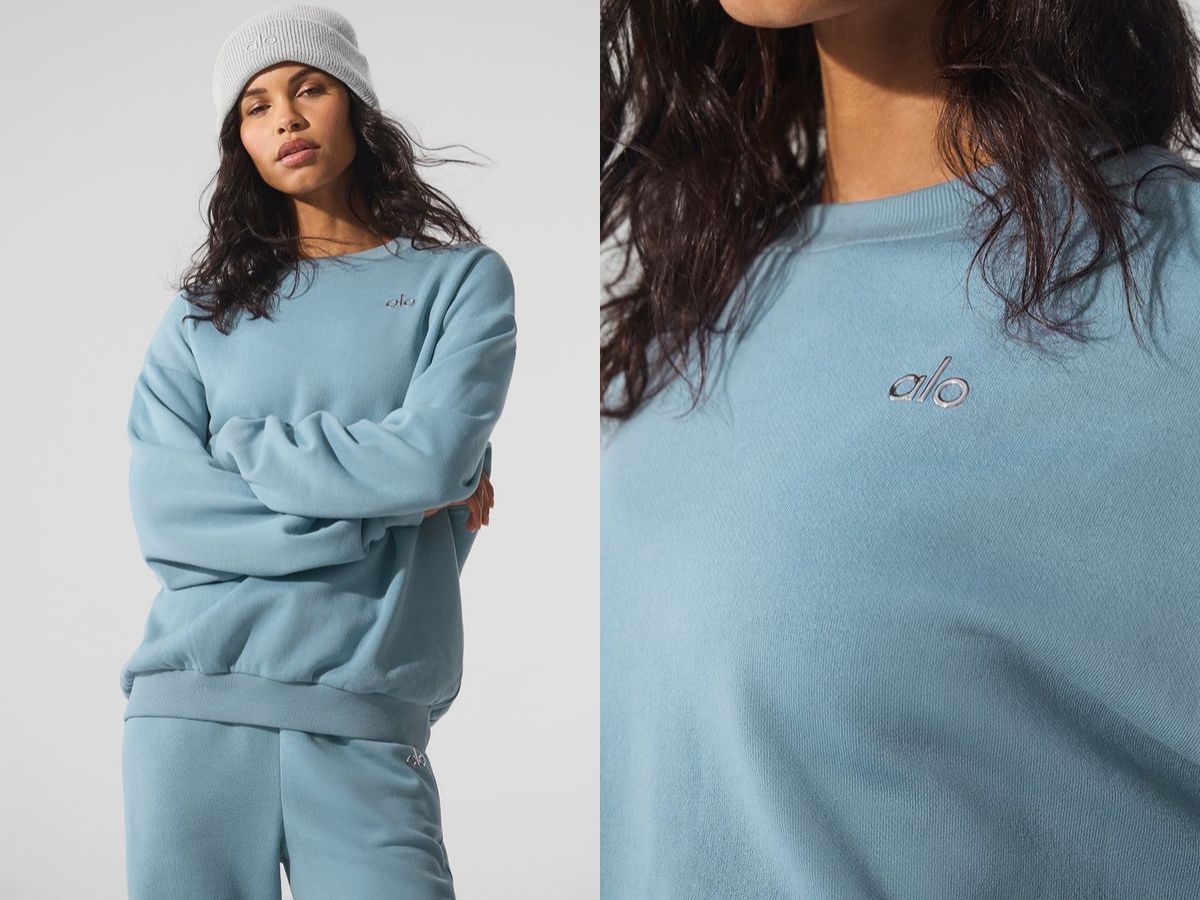 Alo Accolade Crew Neck Pullover (image via Alo Yoga)