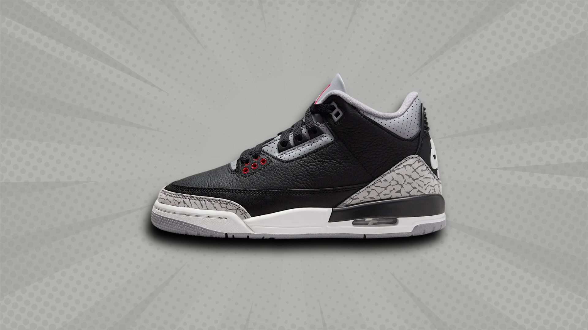 Air Jordan 3 Retro &quot;Black Cement&quot; Big Kids&#039; Shoes (Image via Nike)