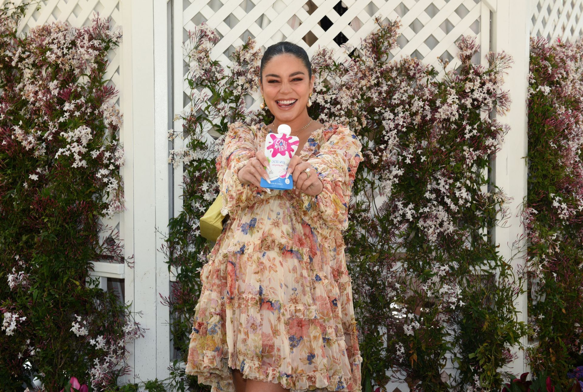 Vanessa Hudgens &amp; Oliver Trevena Celebrate Caliwater Kids Launch with investors Nikki Reed, Brooke Burke and Roselyn Sanchez at The Grove - Source: Getty