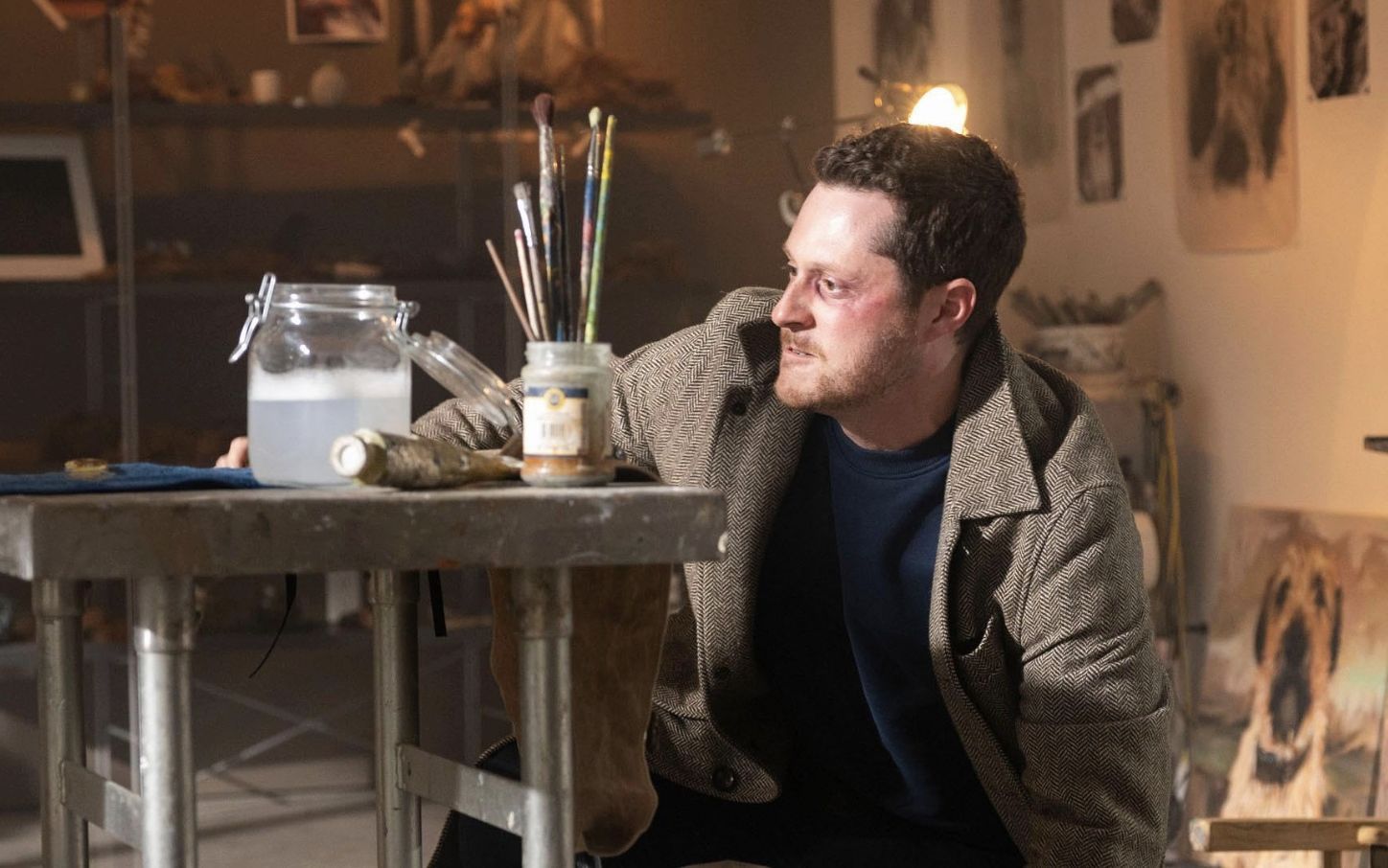 Noah Reid in Murder in a Small Town (Image via Hulu)