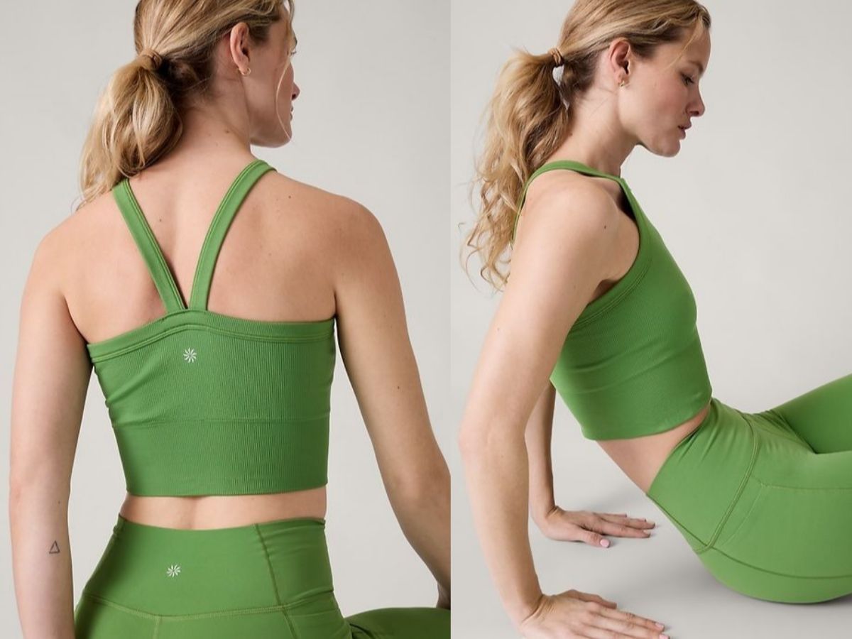 Aurora Seamless High Neck V-Back Tank (image via Athleta)