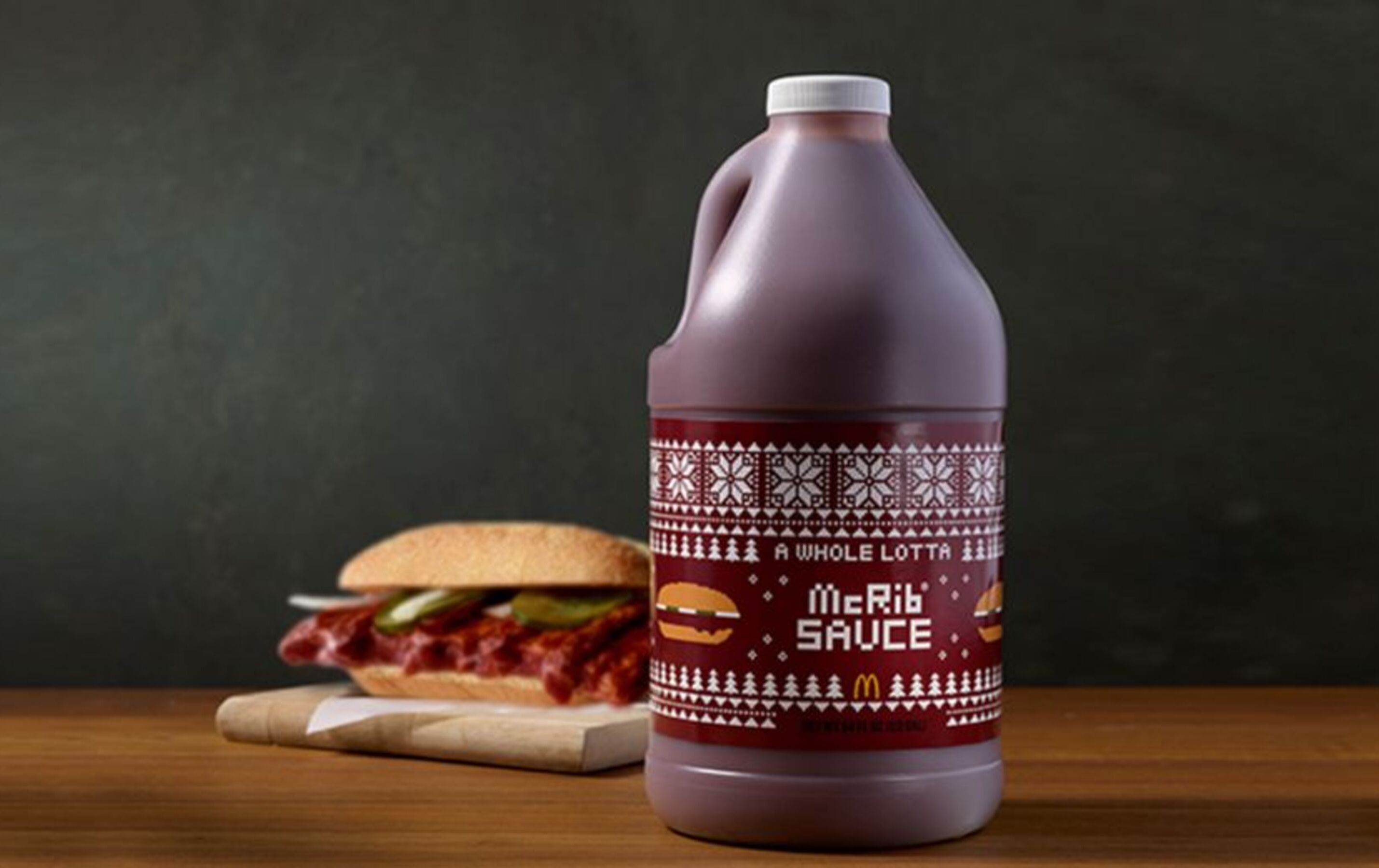 McRib and A Whole Lotta McRib Sauce (Image via McDonald&#039;s)