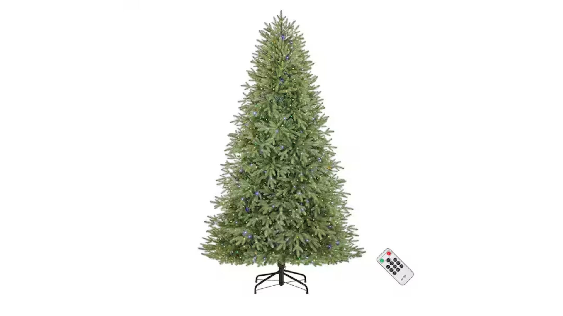 Pre-Lit LED Jackson Noble Artificial Christmas Tree (Image via Home Depot)