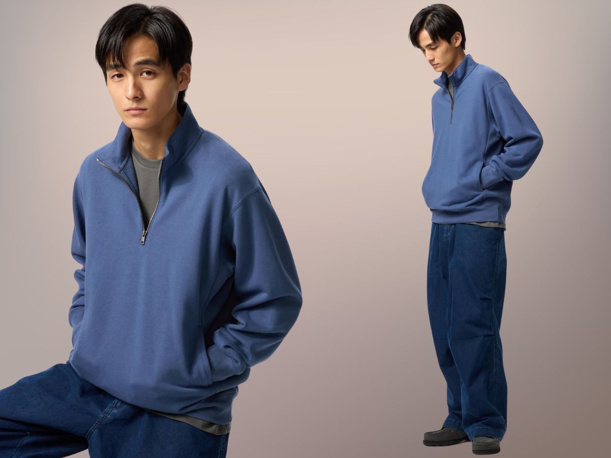 Half-Zip Sweatshirt (Image via UNIQLO)