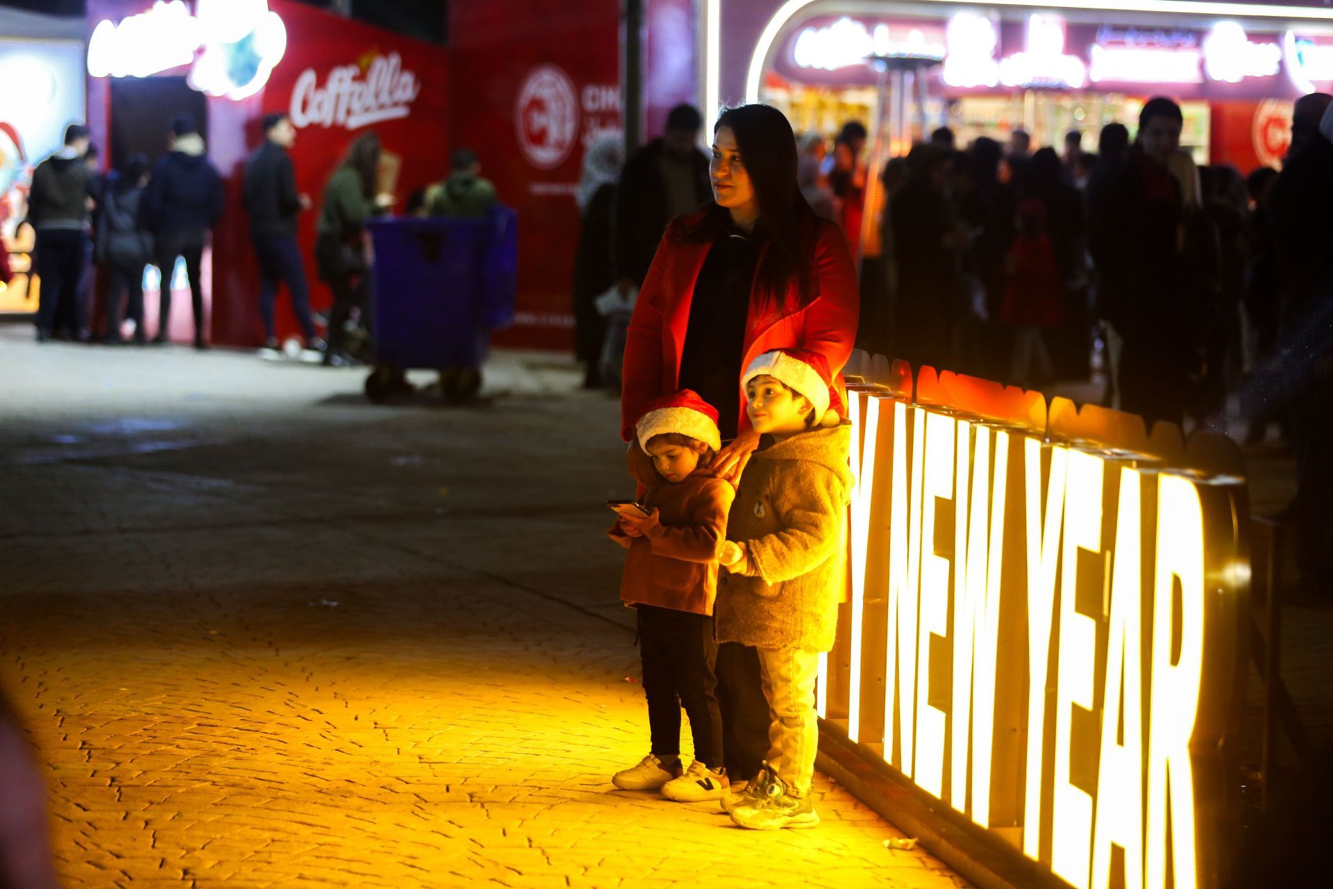 Erbil gears up for New Year with street decorations and lights - Source: Getty