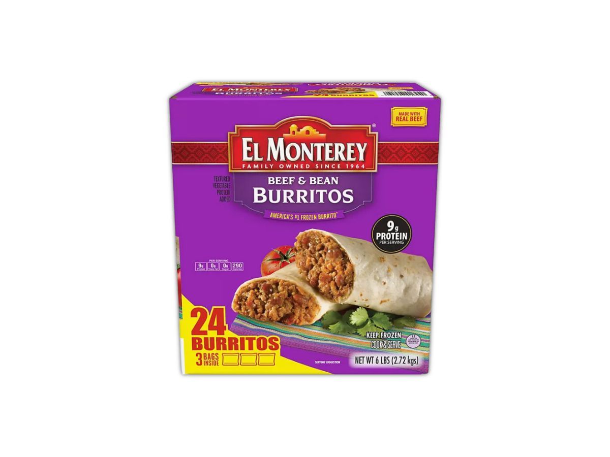 El Monterey Beef and Bean Burritos (Image via Sam&#039;s Club)