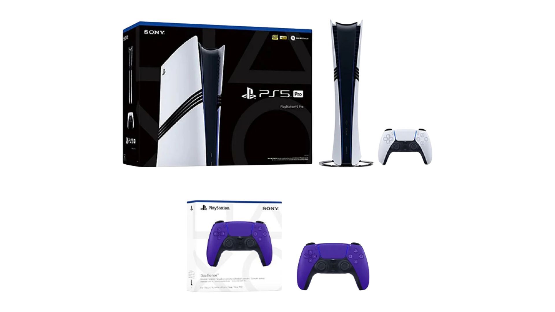 PlayStation 5 Pro Console + PlayStation 5 DualSense Wireless Controller Galactic Purple (Image Via Walmart)