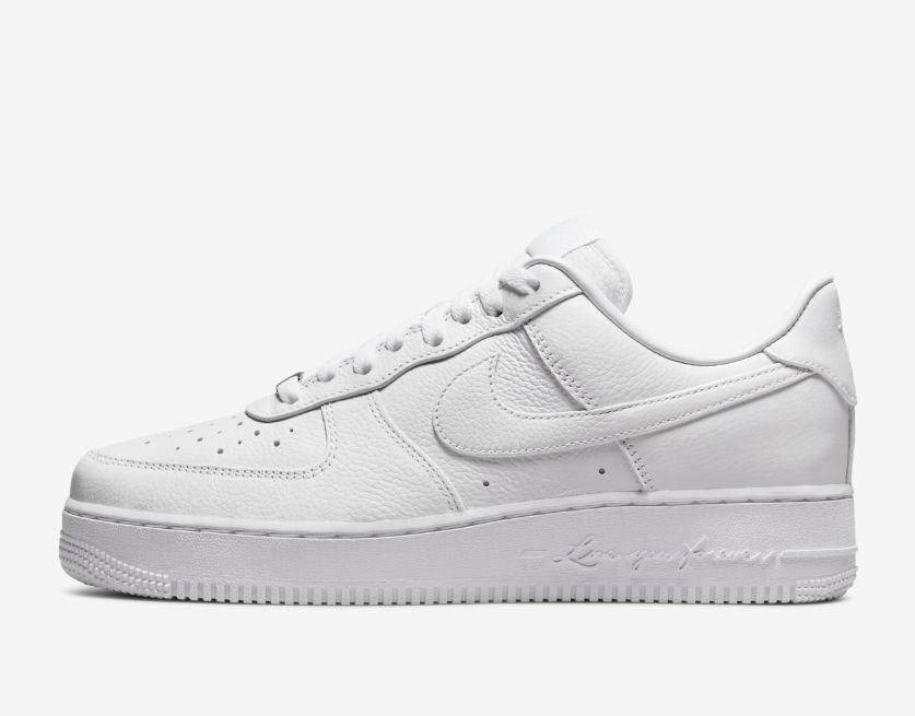  NOCTA Air Force 1 White (Image via Nike SNKRS)