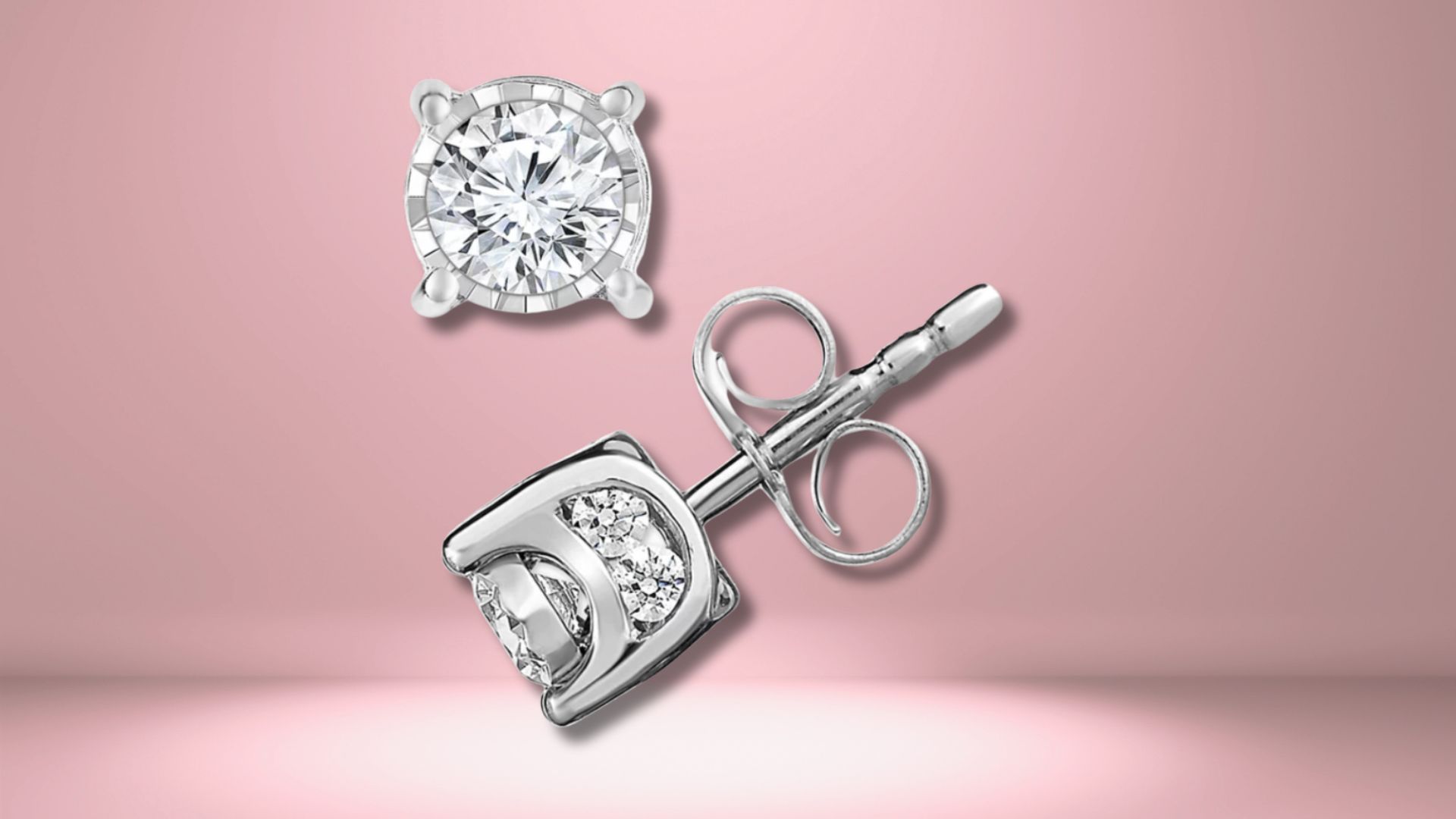 TruMiracle Diamond Stud Earrings (Image via Macy&rsquo;s)