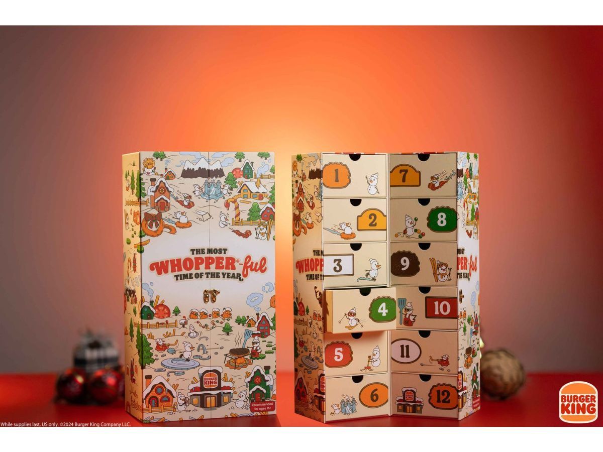 Burger King has just launched their first ever Christmas Advent calendar (Image via Burger King)