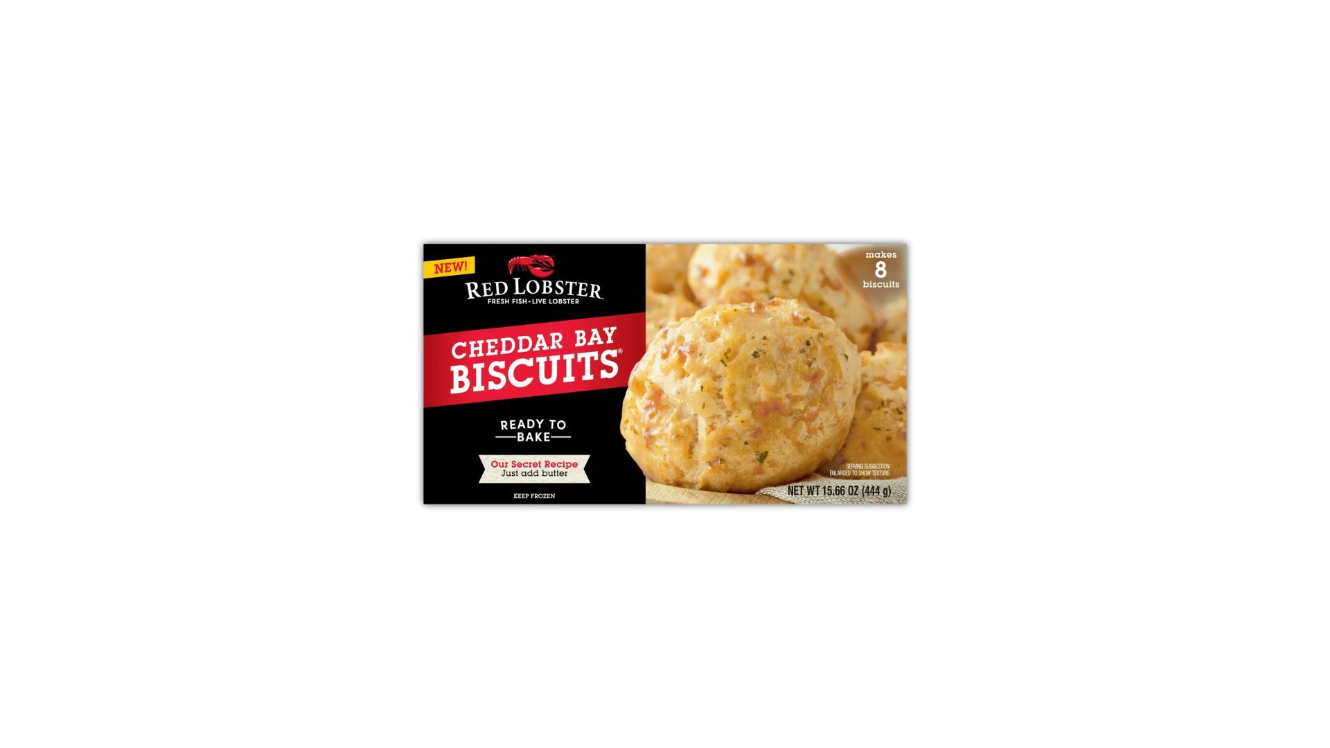 Red Lobster Cheddar Bay Frozen Biscuits (Image via Walmart)