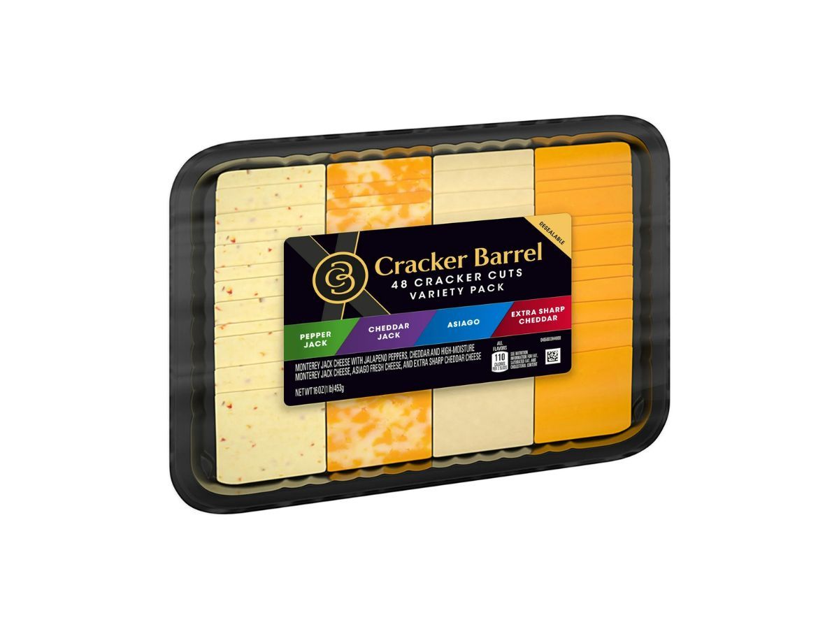 Cracker Barrel Cracker Cuts Variety Cheese Tray (Image via Walmart)