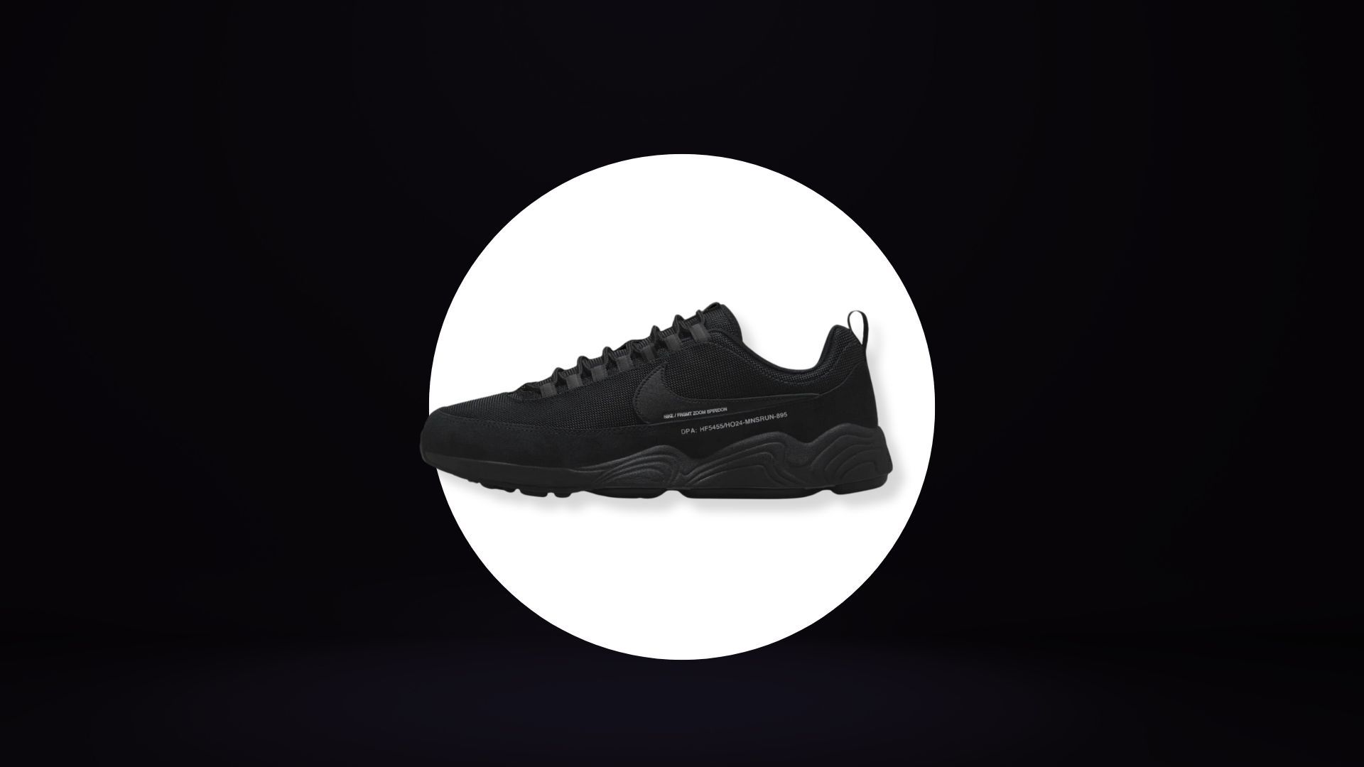 Air Zoom Spiridon x Fragment &quot;Black&quot; (Image via Nike)