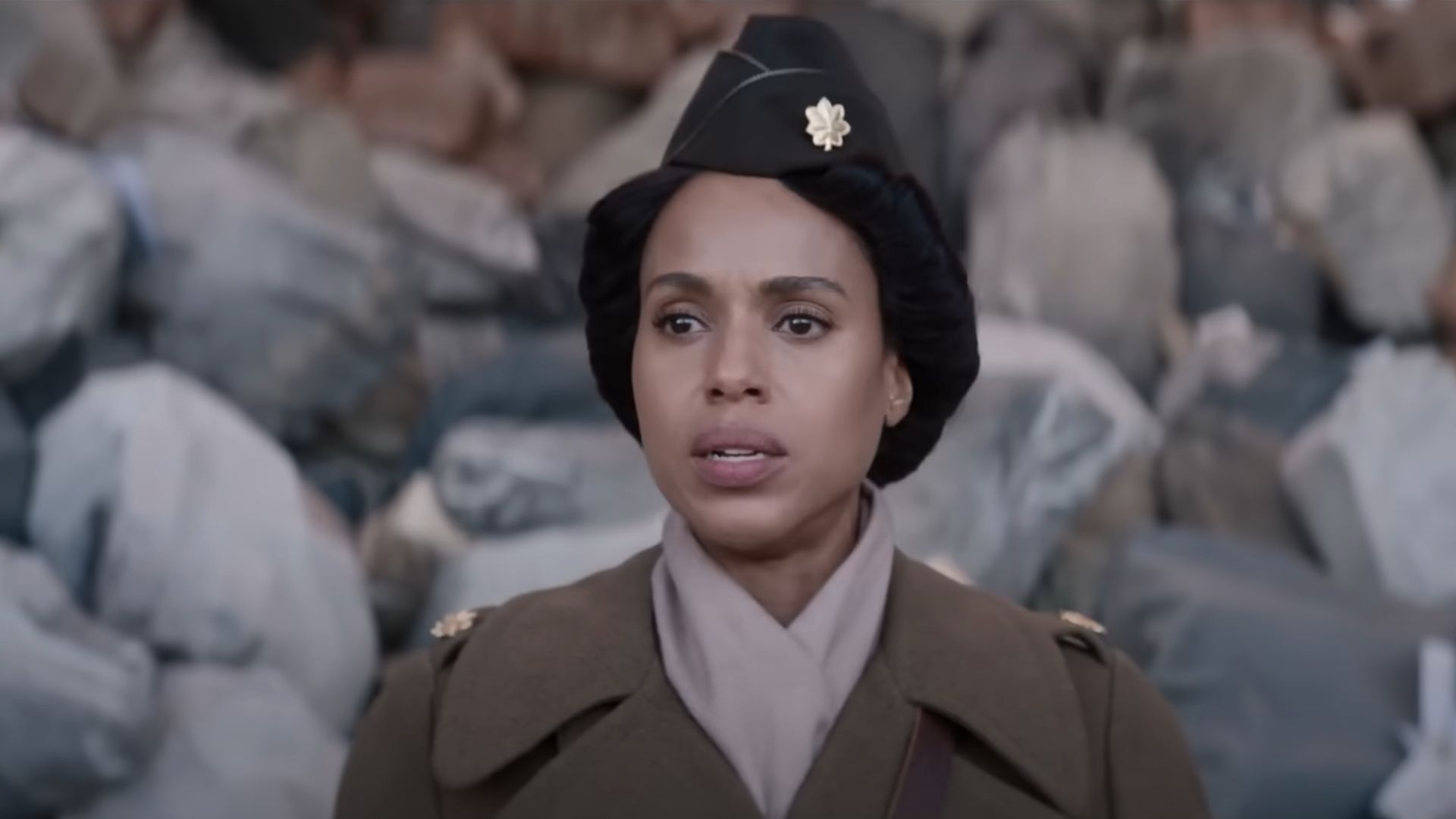 Kerry Washington as Major Charity Adams (Image via Netflix)