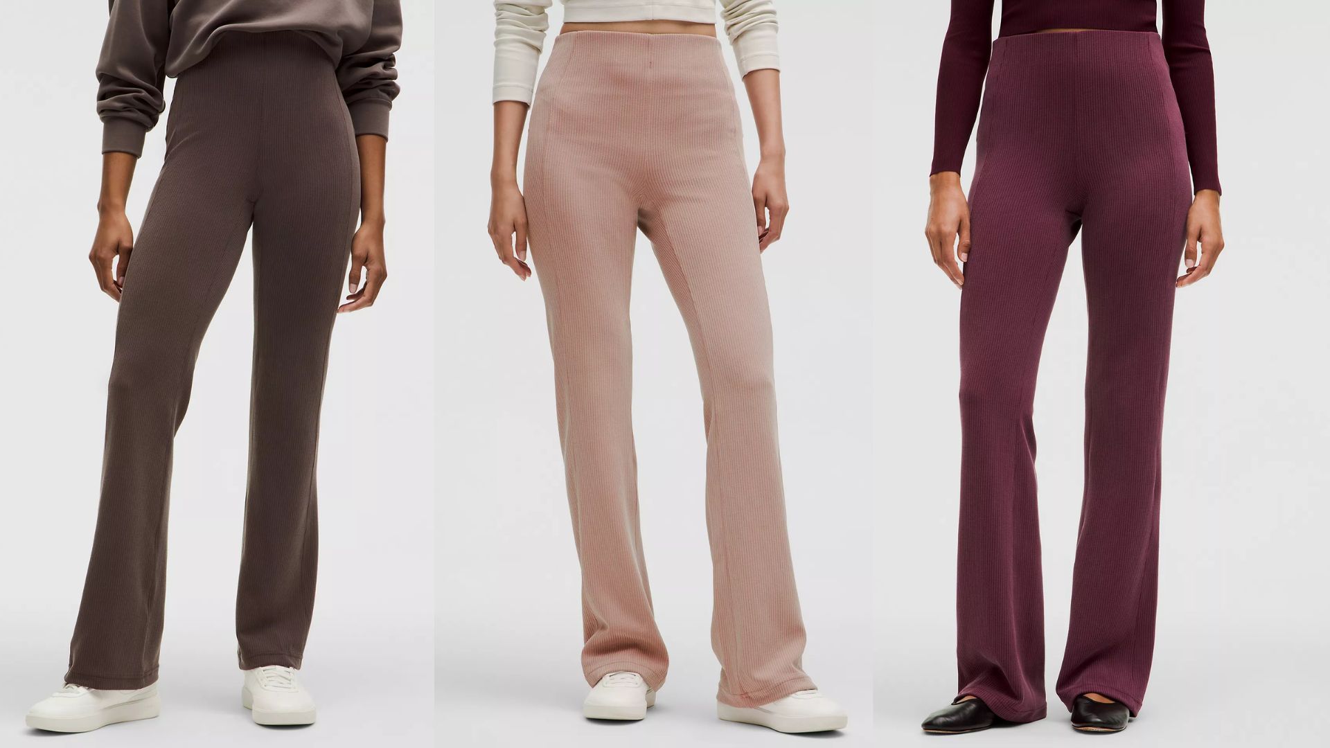 Ribbed Softstreme Flared Pant (Image via Lululemon)