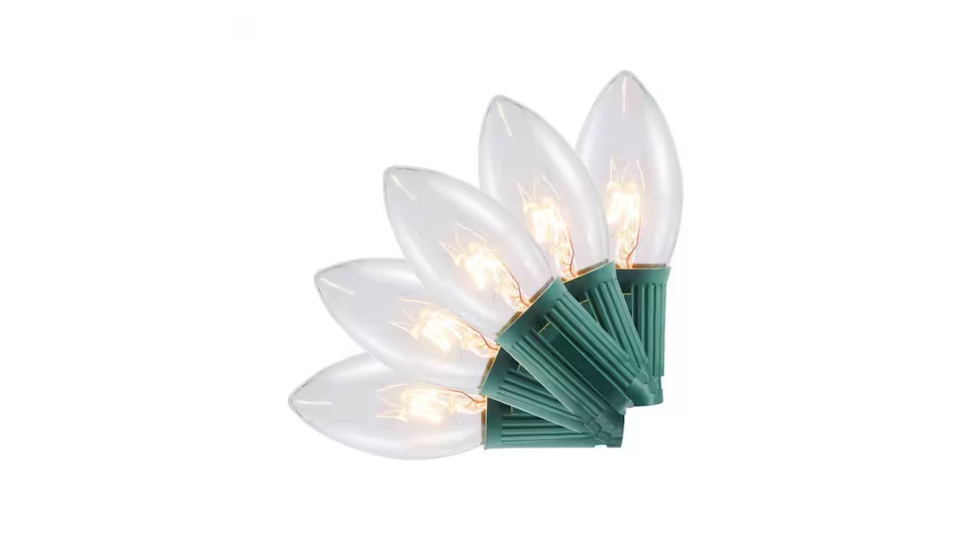 25 Clear Incandescent C9 Lights (Image via Home Depot)