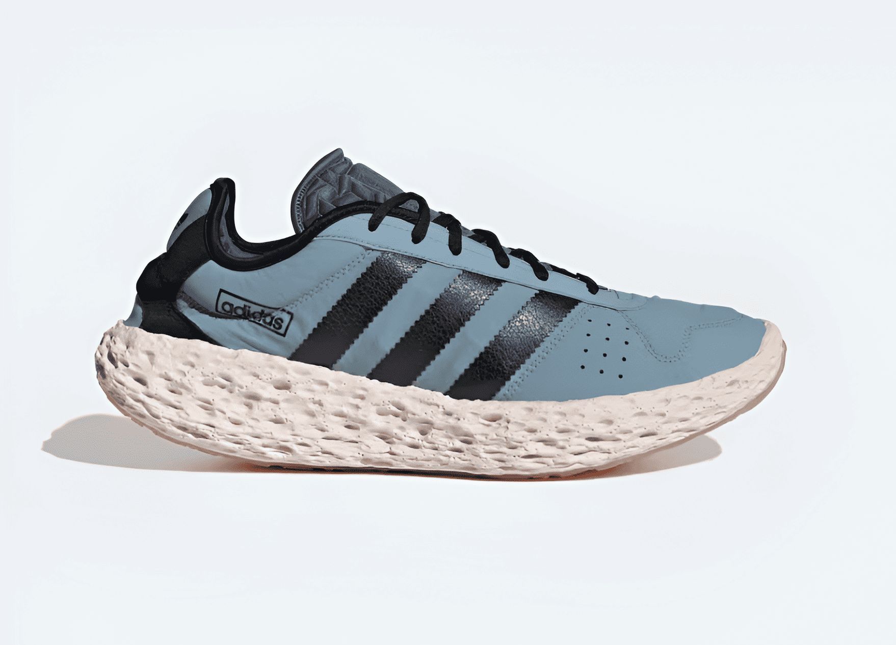 Tactile Blue Core Black Adidas Zponge Shoes (Image Via Adidas.com)