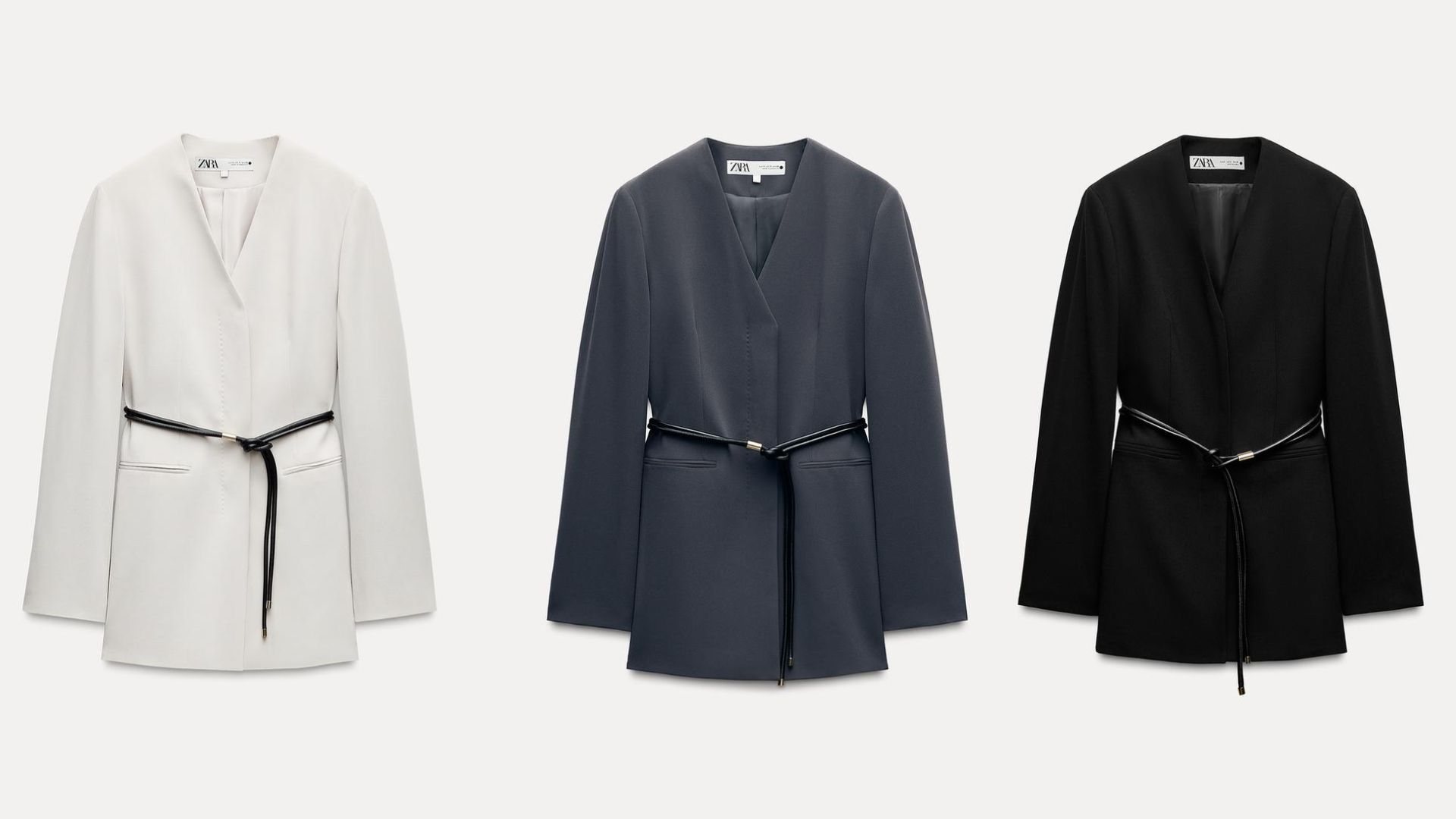 Belted Blazer ZW Collection (Image via Zara)