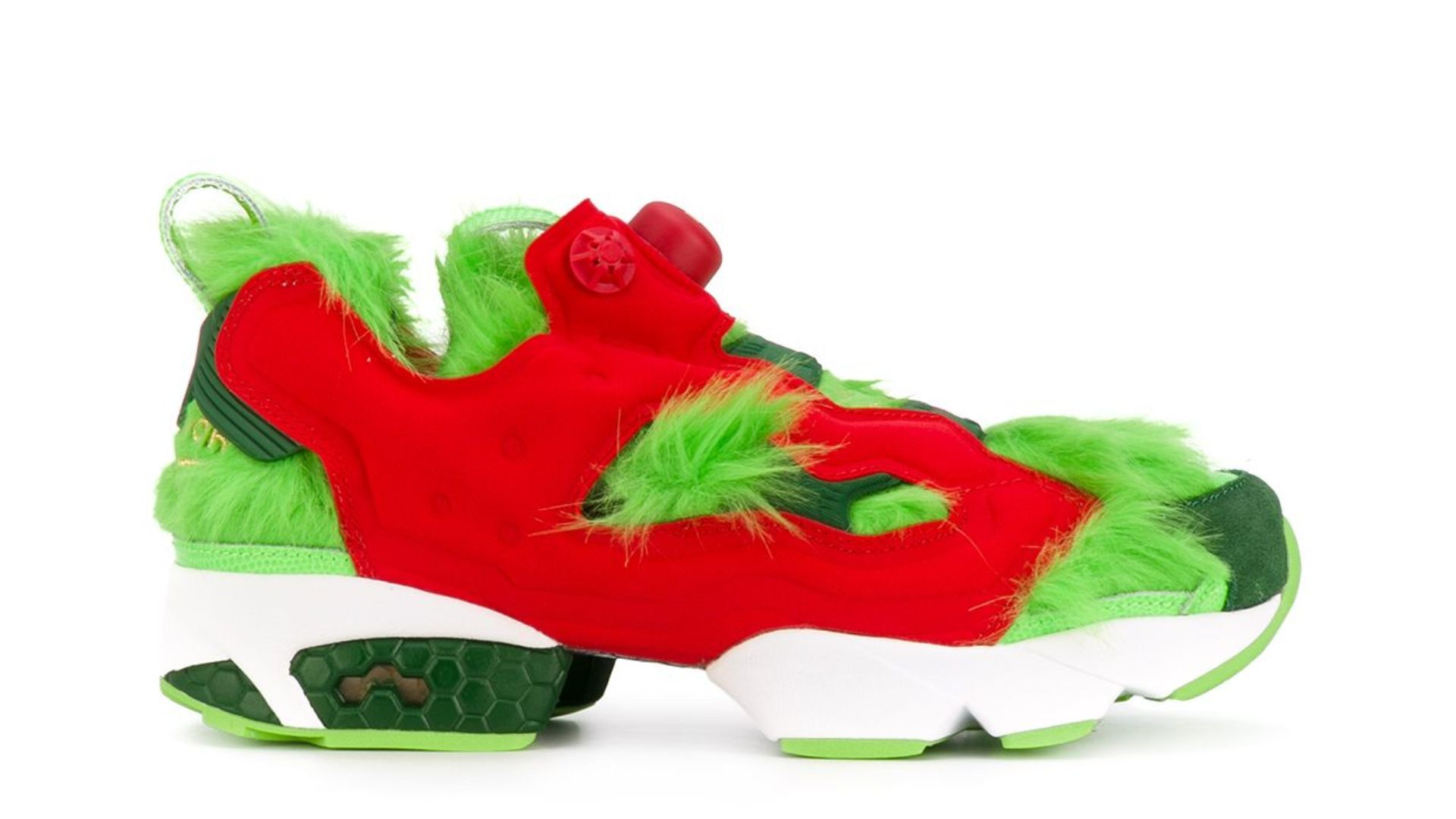 Reebok Instapump Fury CV &quot;Grinch&quot; (Image via Farfetch)