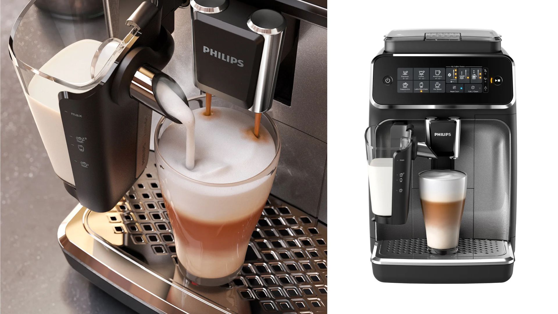 Philips 3200 Series Fully Automatic Espresso Machine with LatteGo Milk Frother (Image via Costco)