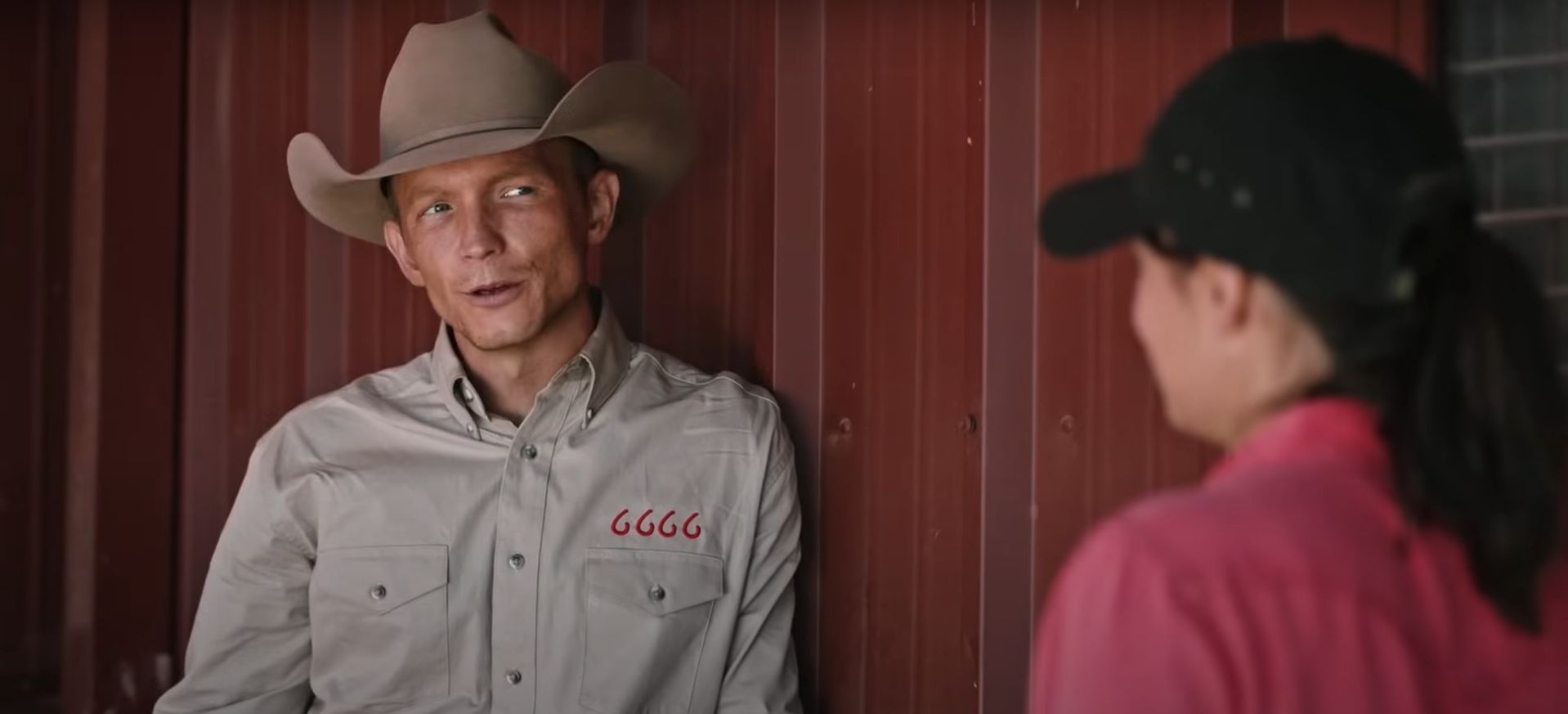 Jimmy on the 6666 ranch in Yellowstone (Image via Paramount+)