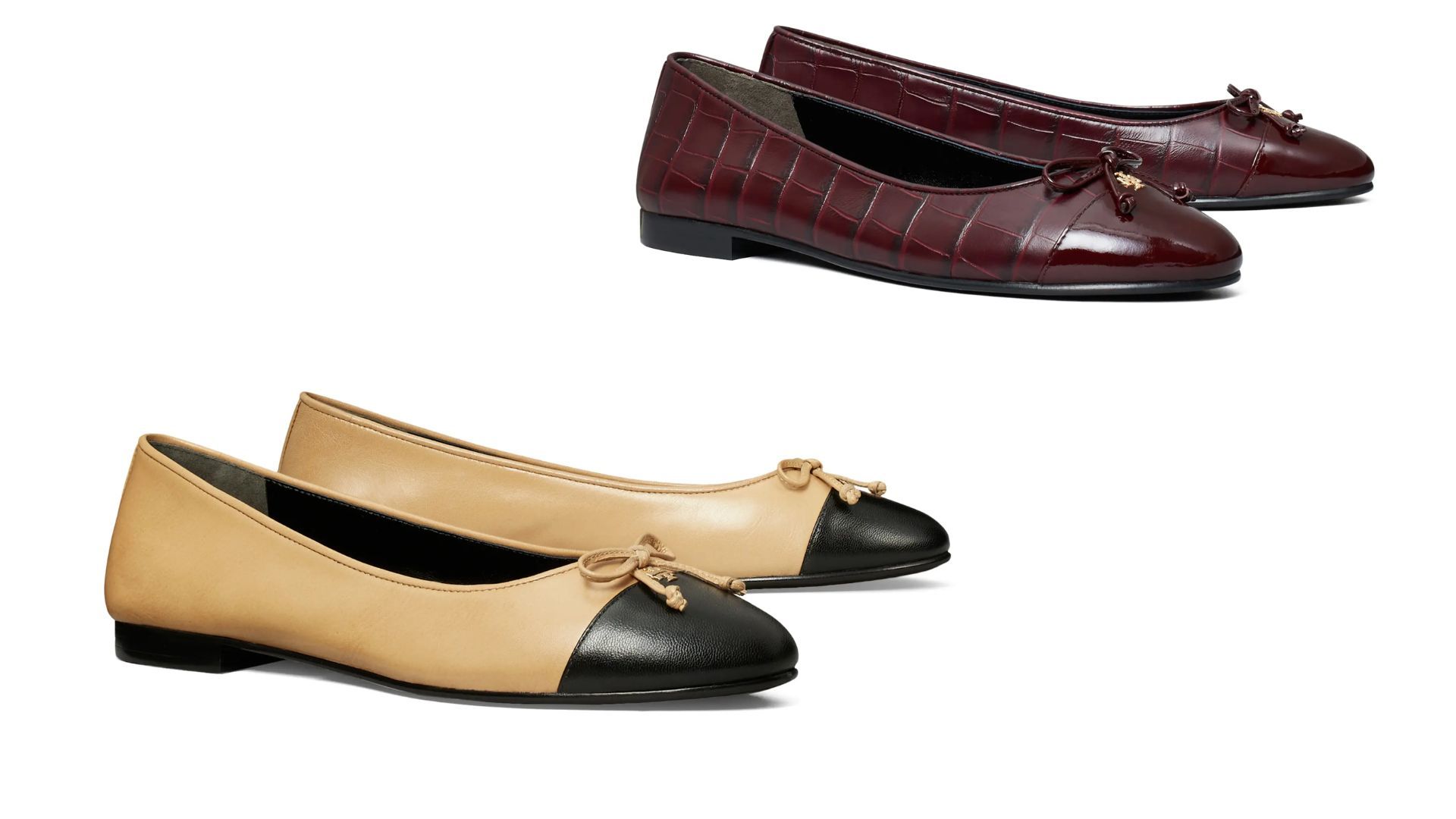 Tory Burch Cap Toe Ballet Flat (Image via Nordstrom)