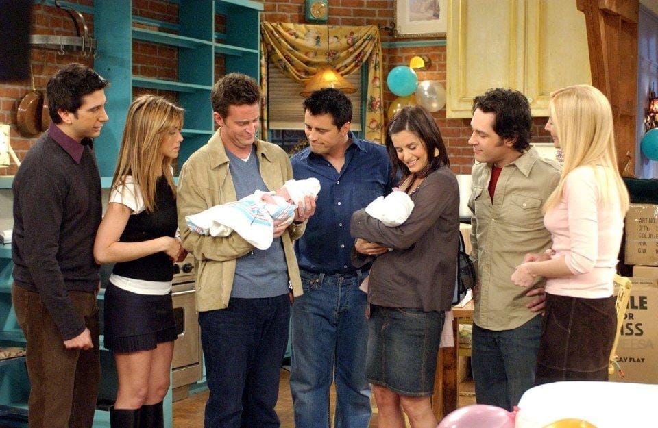 Was Courteney Cox pregnant at the end of Friends?