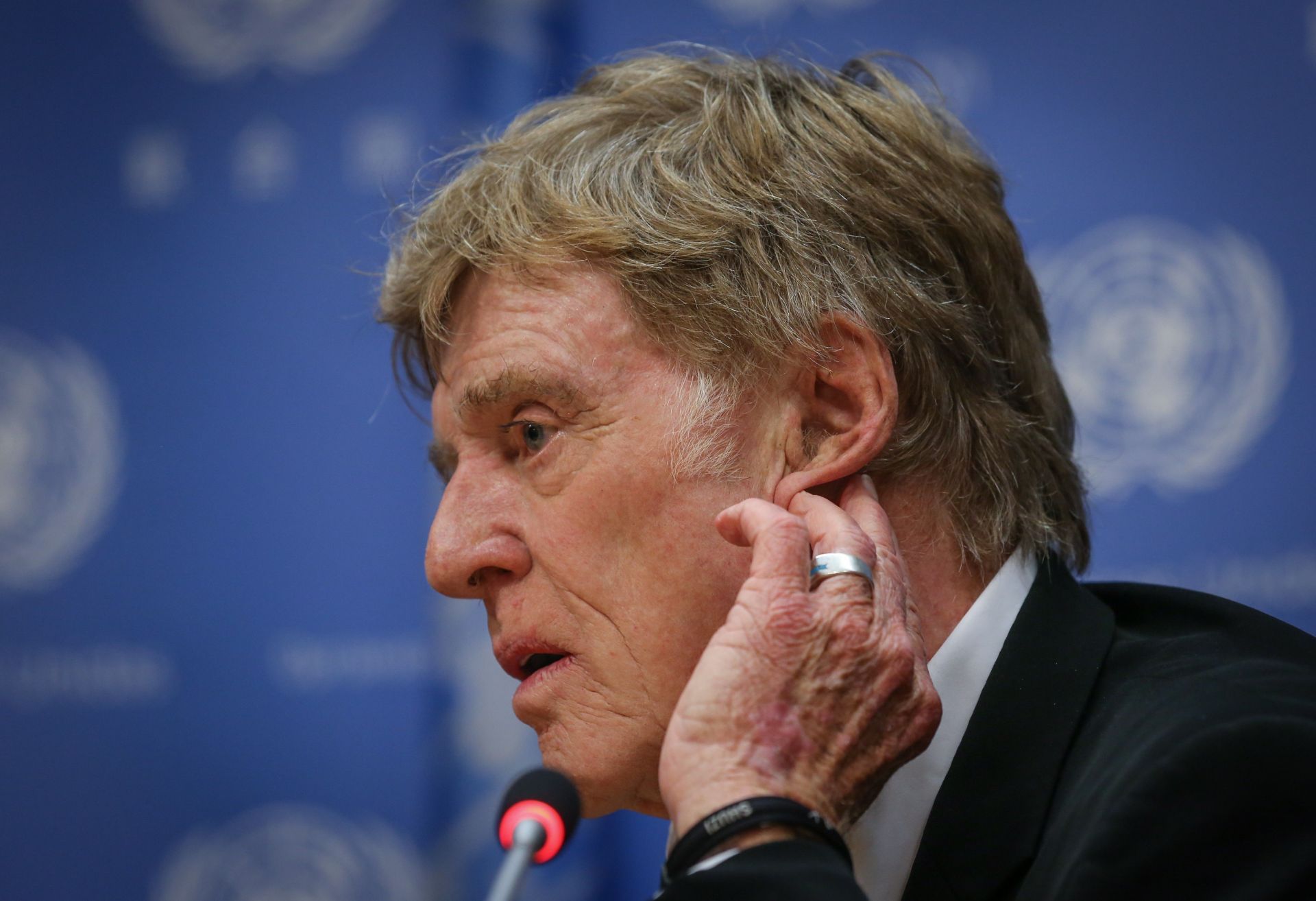 Actor Robert Redford talks at UN headquarters in New York - Source: Getty