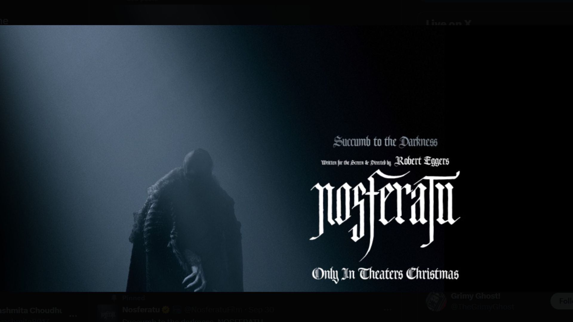 Nosferatu is keeping alive decades old Hollywood tradition, details revealed (Image Source - x/Nosferatu)