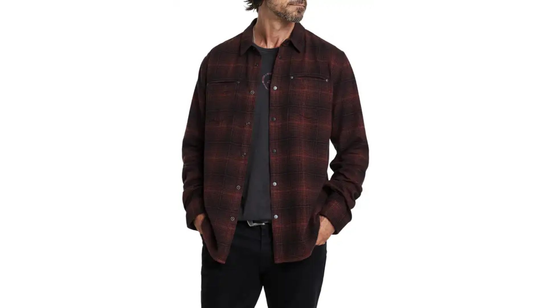 Dario Brushed Cotton Flannel Button-Up Shirt (Image via Nordstrom)