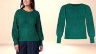 Liz Claiborne Women’s Crew Neck Long Sleeve Pullover Sweater (Image via JCPenney)