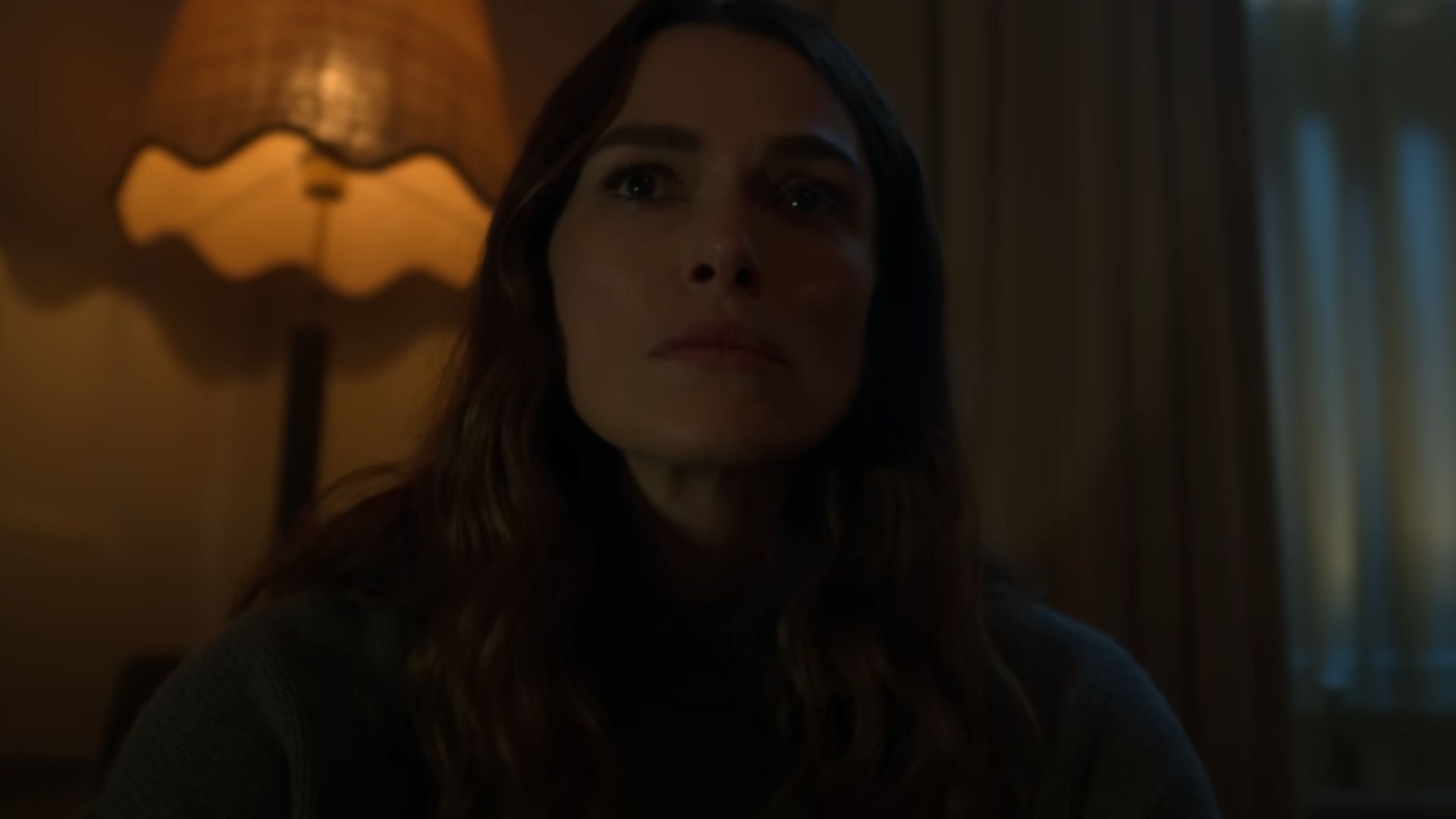 Keira Knightley as Helena Webb on Black Doves (image via YouTube/@Netflix) 