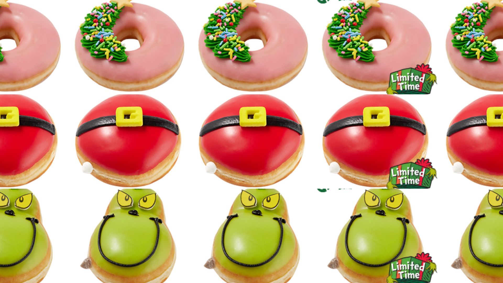 Merry Grinchmas Doughnut Collection (Image via Krispy Kreme)