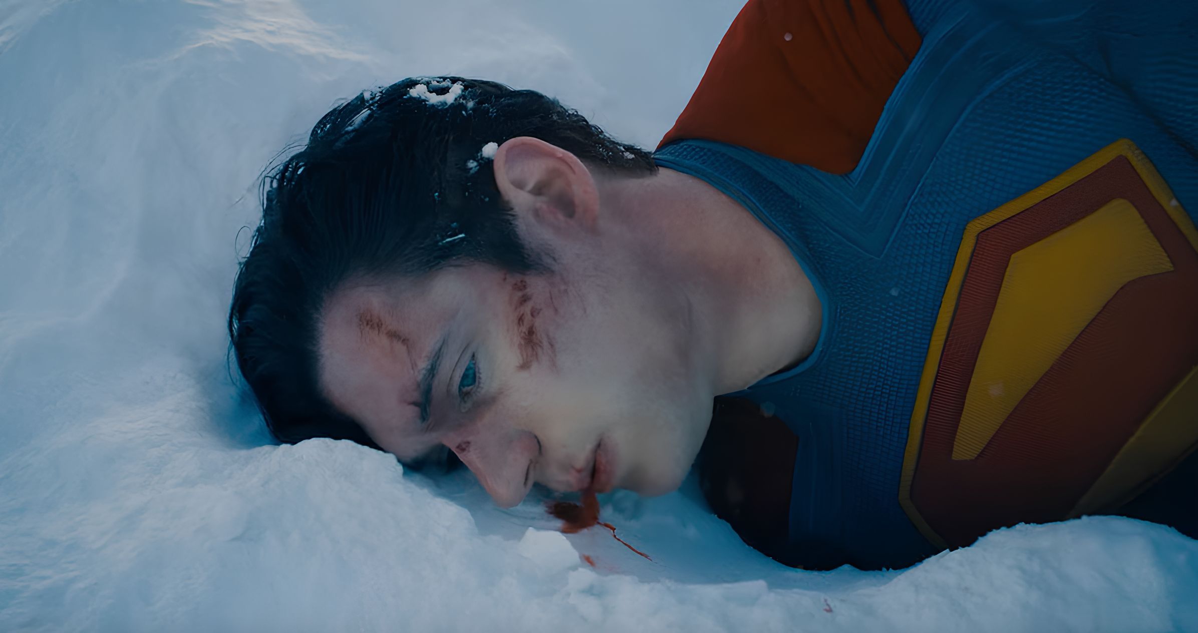 Superman Bleeding in the snow | Source: DC Comics on YouTube