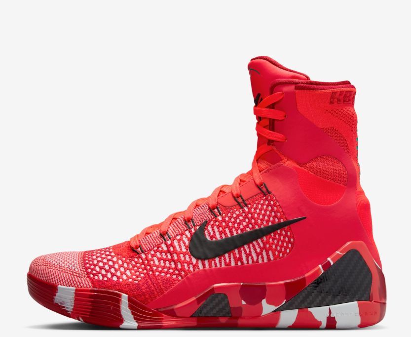 Kobe 9 Elite High Protro Bright Crimson and Emerald Green (Image via Nike SNKRS)