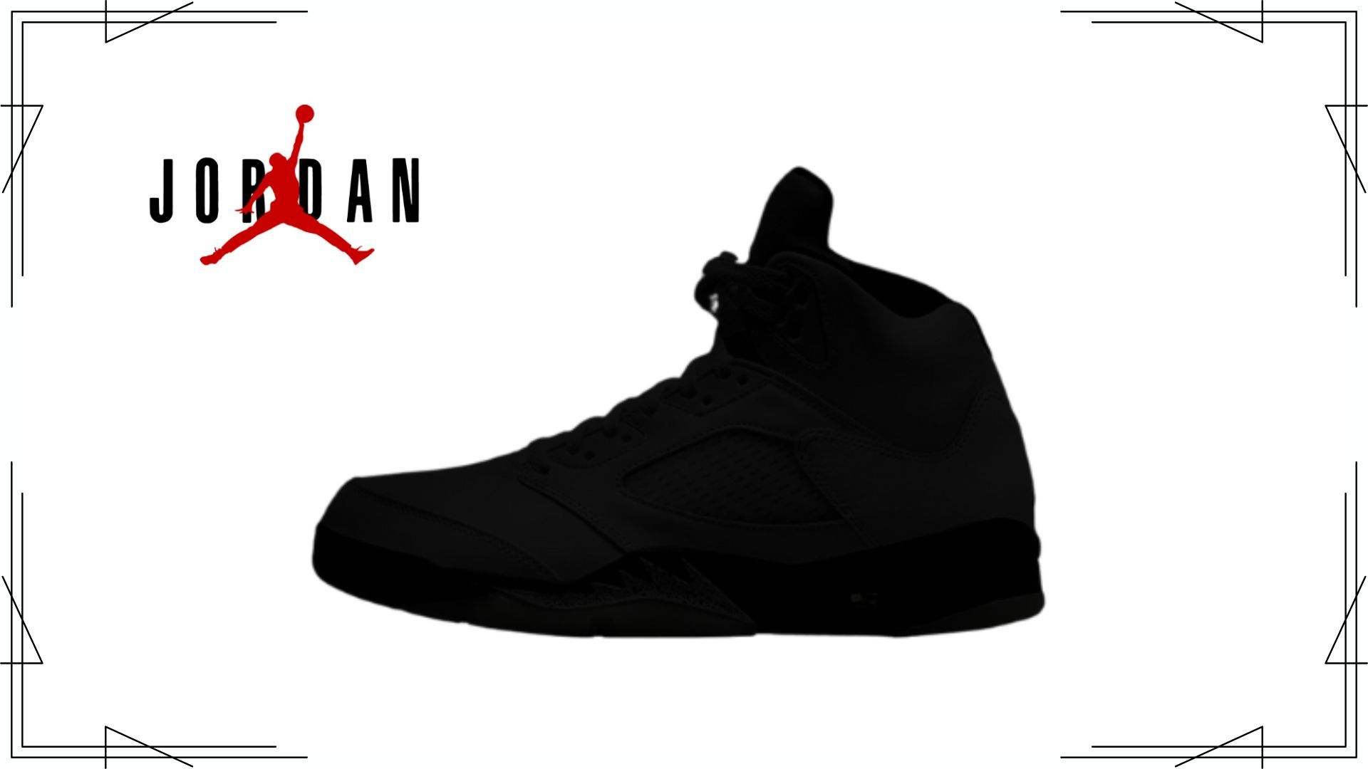 Air Jordan 5 Black Tongue sneakers (Image via Nike)