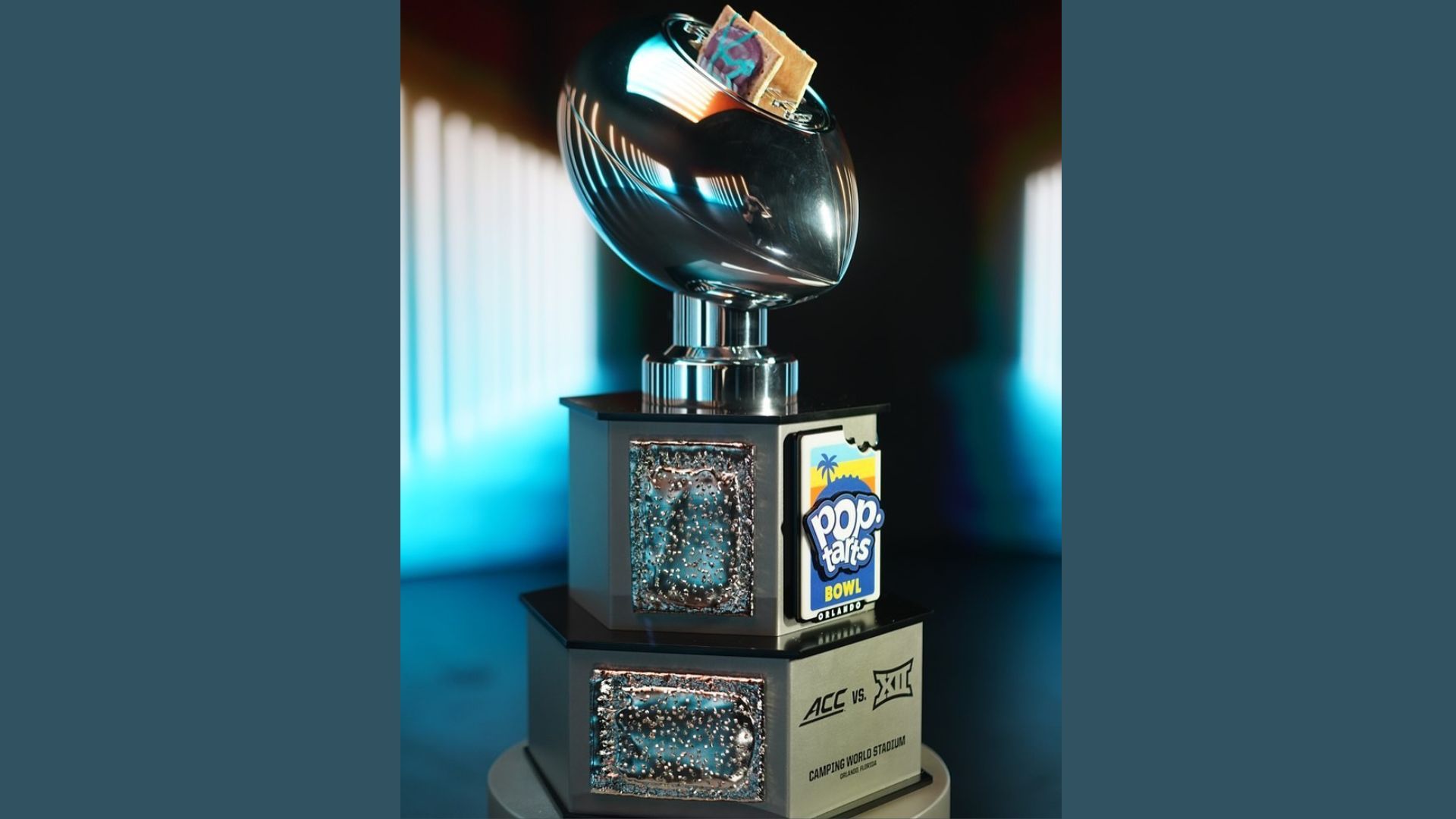 Pop-Tarts Bowl trophy (Image via Instagram)