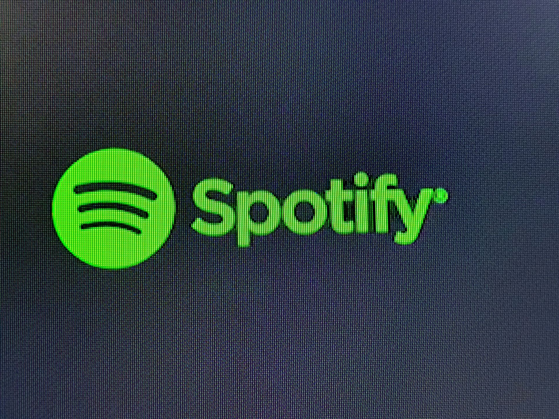 Spotify Logo on Screen, - Source: Getty