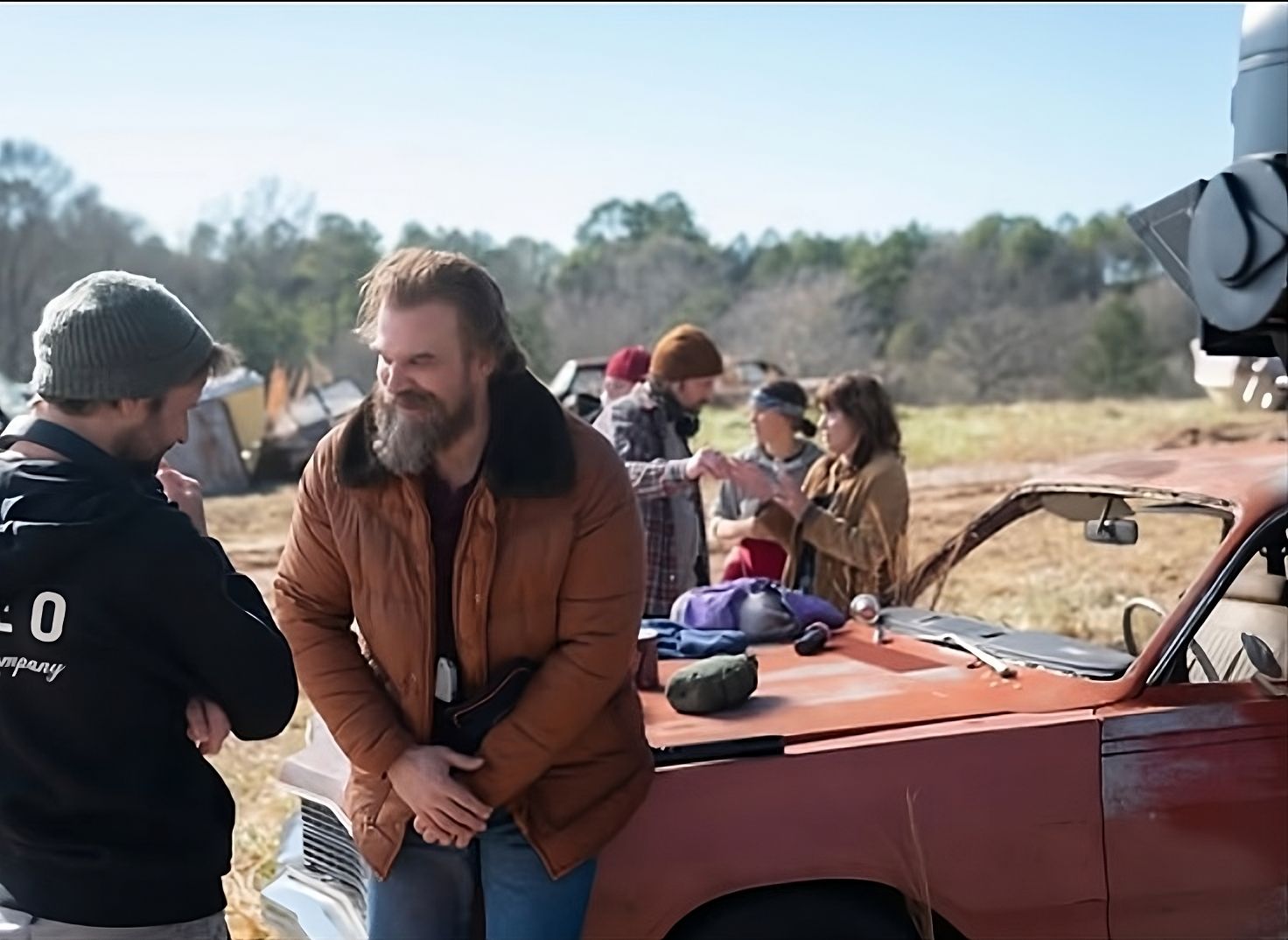 BTS photo of Stranger Things | Image via Instagram/@stangerthingstv